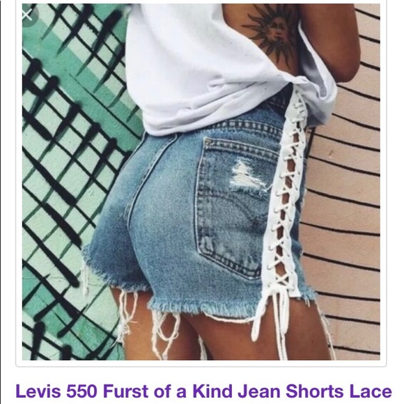 Levi Furst Of A Kind Lace Up Shorts - Picture 1 of 1